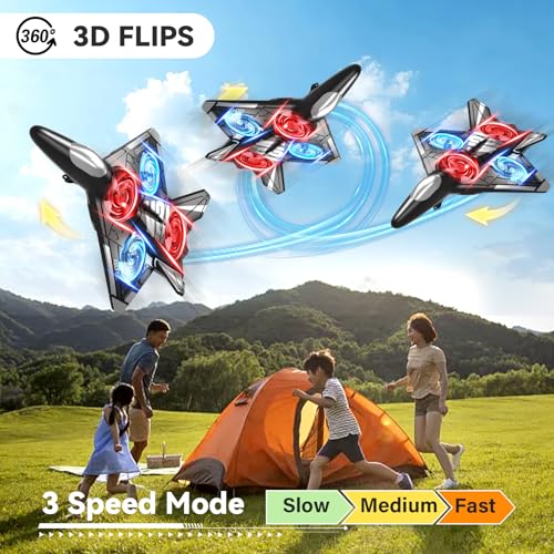 RC Plane with Camera, Foam Remote Control Drone for Kids and Adults V58020