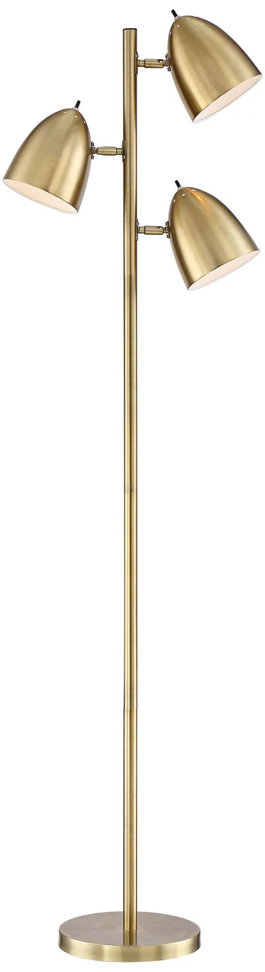 Mid Century Modern Tree Floor Lamp 64" Tall with Adjustable Dome Shade V871