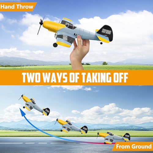 3 Channel RC Plane Ready to Fly, 2.4GHz 6-axis Gyro, Easy for Kids & Beginners S2942