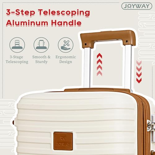 Expandable Carry-On Luggage Set, Lightweight Hard Shell 20 Inch with Spinner Wheels M12570