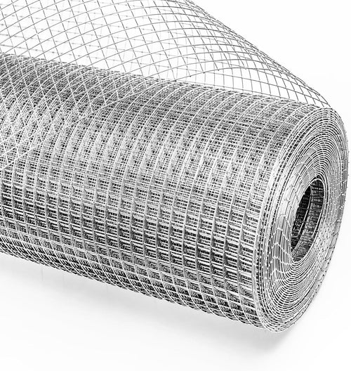 Hardware Cloth 1/2 inch 48 in x100 ft 19 Gauge - Chicken Wire Fence Roll Chicken Wire Mesh Roll Welded Wire Fencing Garden Fencing Wire Cloth