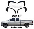 4 Fender Flares Matte For GMC Sierra 2500 HD Paintable Black OE Style Front Rear