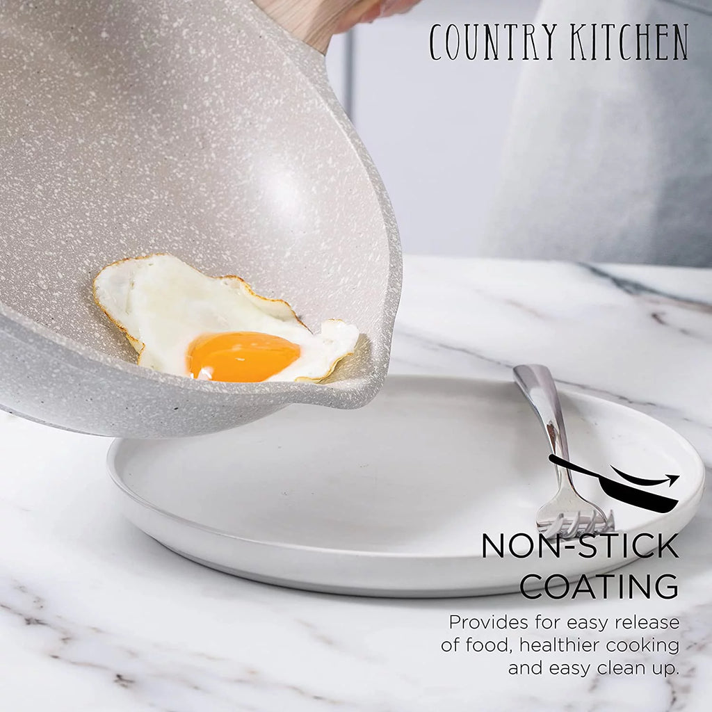 Nonstick Induction Cookware Set, 8 Piece Aluminum Pots and Pans Z29588
