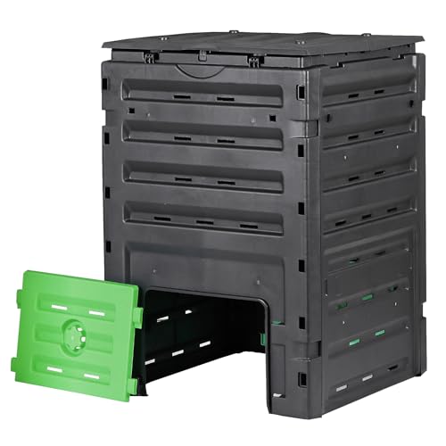 Compost Bin, 80 Gallon Outdoor Tumbler, BPA-Free, Easy Assembly H5747