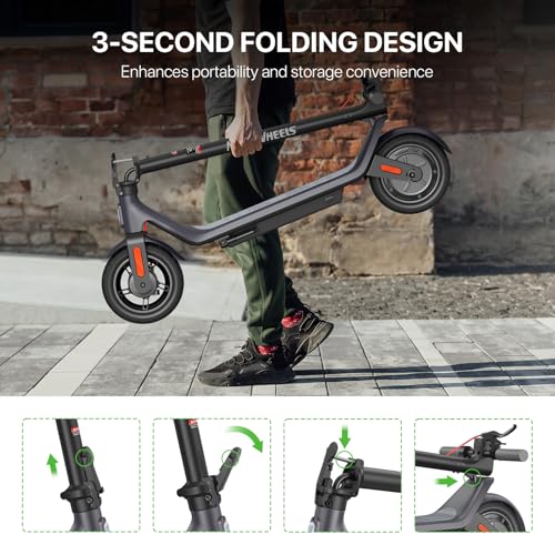 Electric Scooter for Adults, 10in Pneumatic Tires, 19 Miles Range U23992