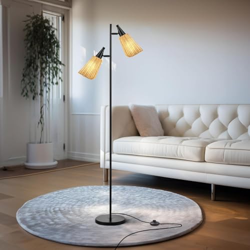 Modern Gold Floor Lamp with Foot Switch for Living Room, Bedroom, Office B731