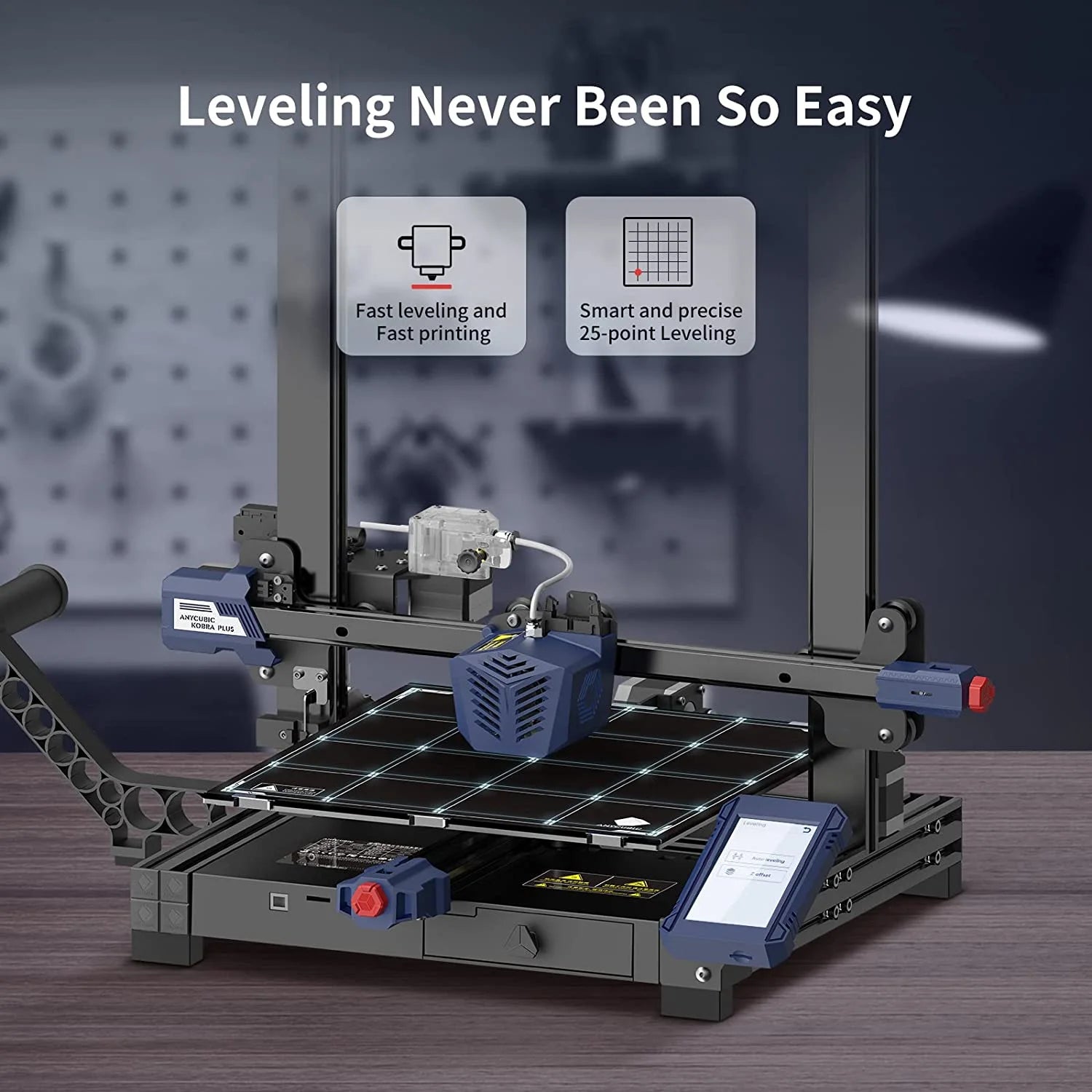 3D Printer with Auto Leveling, Large Build Volume I8641