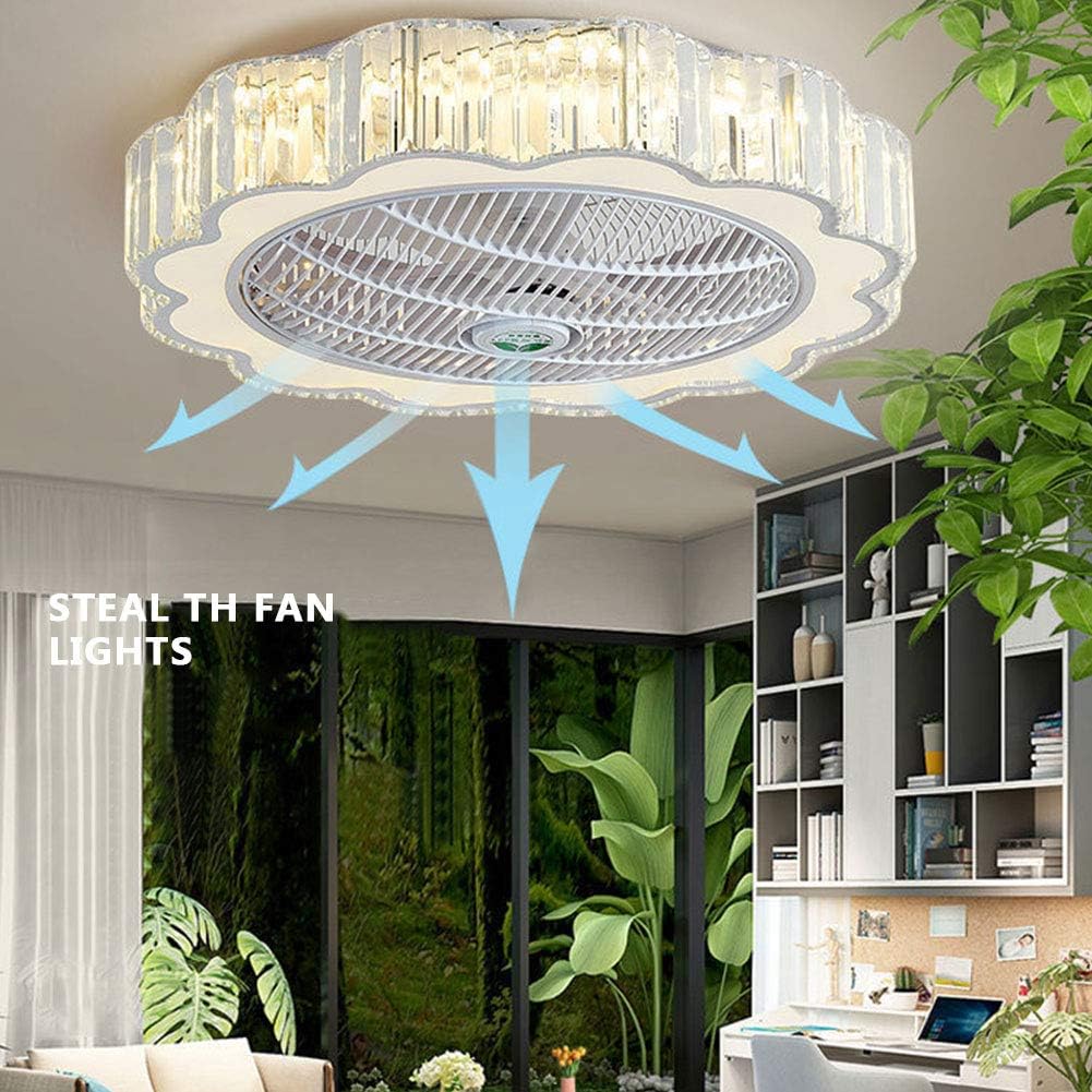 23" Ceiling Fan with Lights, Remote Control, 3-Color 6-Speed, Quiet Motor for Bedroom J41579