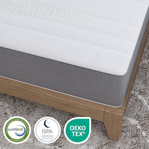 Twin Mattress, 12 Inch Gel Memory Foam, Medium Firm Feel K502