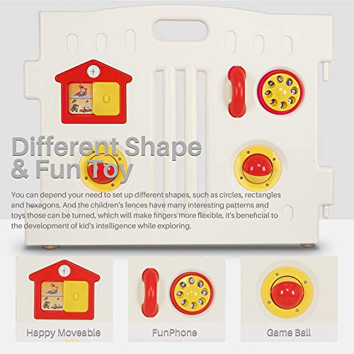 8 Panel Baby Playpen Safety Play Center for Kids Indoor Outdoor C880