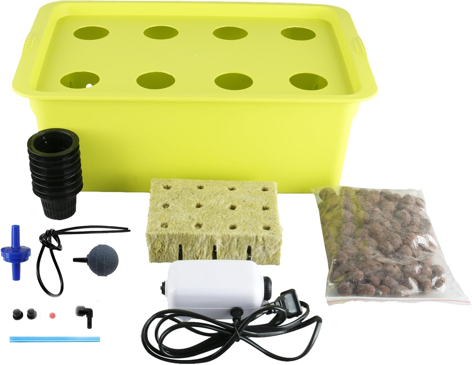 Hydroponic Growing Kit with Air Pump, 6 Plant Sites P558801