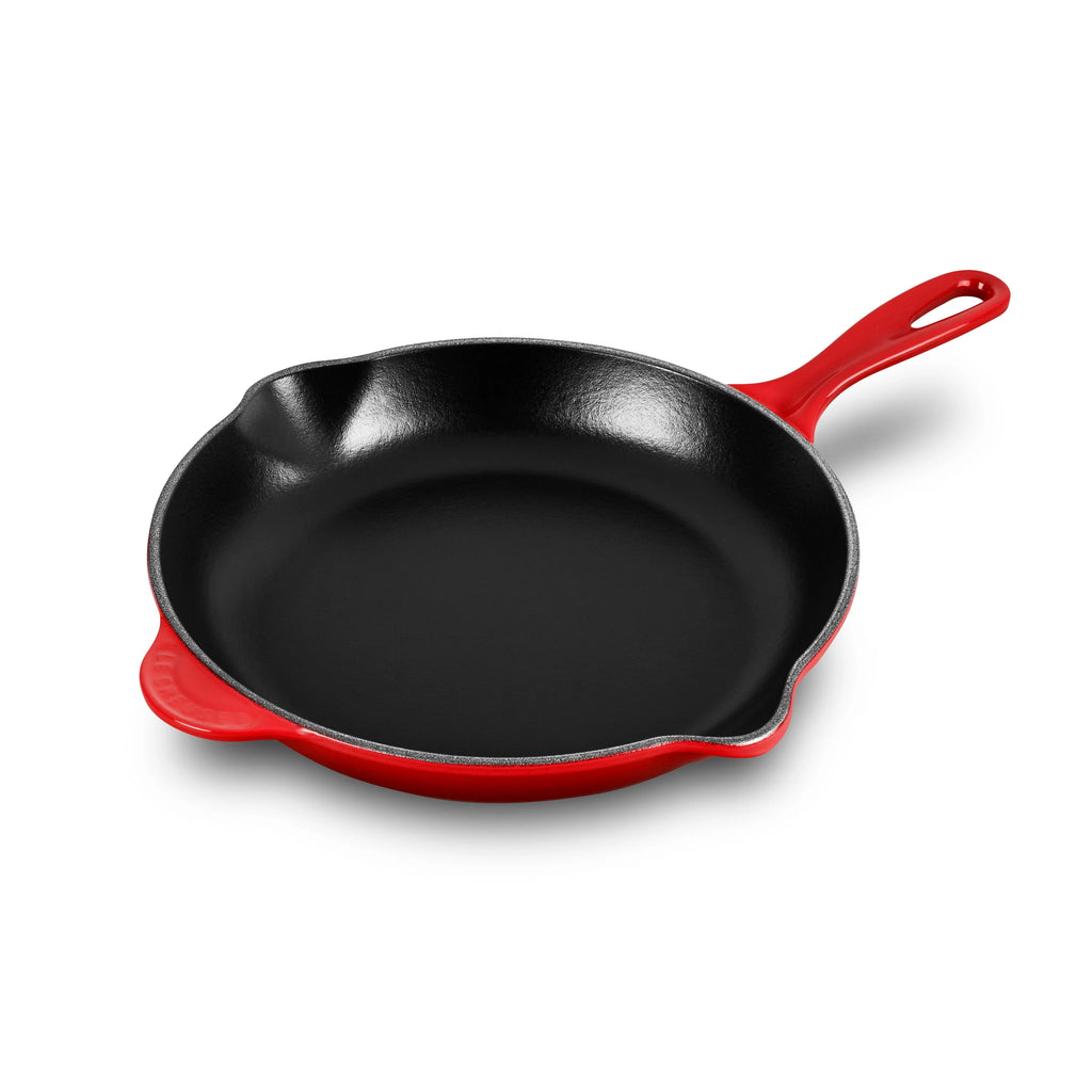 Enameled Cast-Iron Skillet with Iron Handle I6984