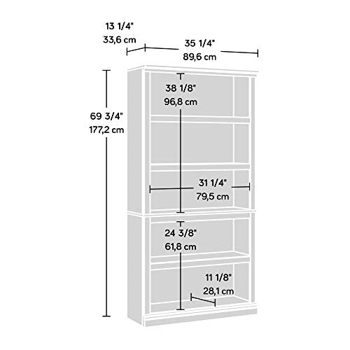 5 Tier Book Shelf Wooden Bookcase for Home Office Living Room C105