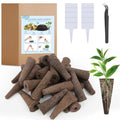 121pcs Seed Pod Kit for Hydroponics Indoor Garden Growing System, Grow Anything Kit with 30 Grow sponges, 30 Pod Labels, 30 Grow Baskets, 30 Grow Domes, 1 Tweezers - Compatible with Most Brands