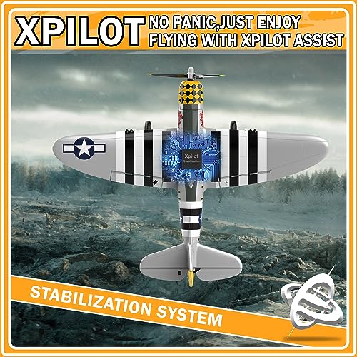 RC Plane 4-CH Remote Control Airplane Ready to Fly with Stabilization System for Beginners O911903