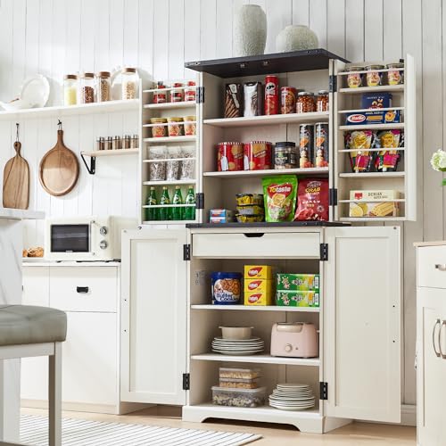 Farmhouse Storage Cabinet with Barn Doors and Adjustable Shelves X3170
