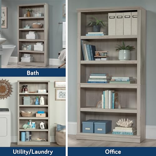 5 Tier Book Shelf Wooden Bookcase for Home Office Living Room C105