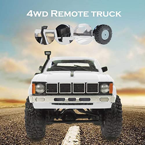 RC Crawler 4x4 Offroad Truck with LED Light, 2.4GHz 1/16 Scale RTR H492425