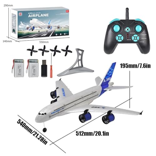 2.4G Remote Control Electric Airliner with LED Lights for Kids X694230