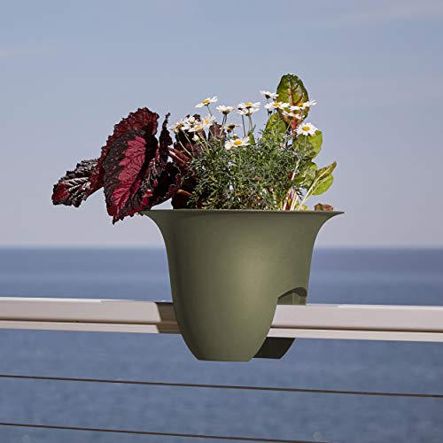 Deck Rail Planter, White, 12" C791770