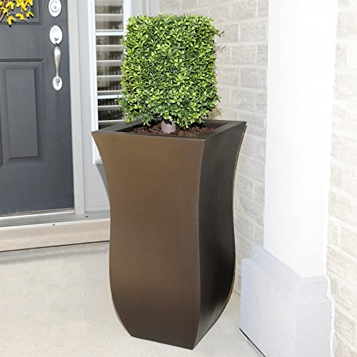 Valencia 30in Tall Planter - Black - with Removable Plug D258248