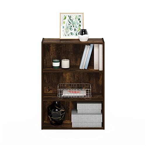 3-Tier Open Shelf Bookcase, Americano E787305