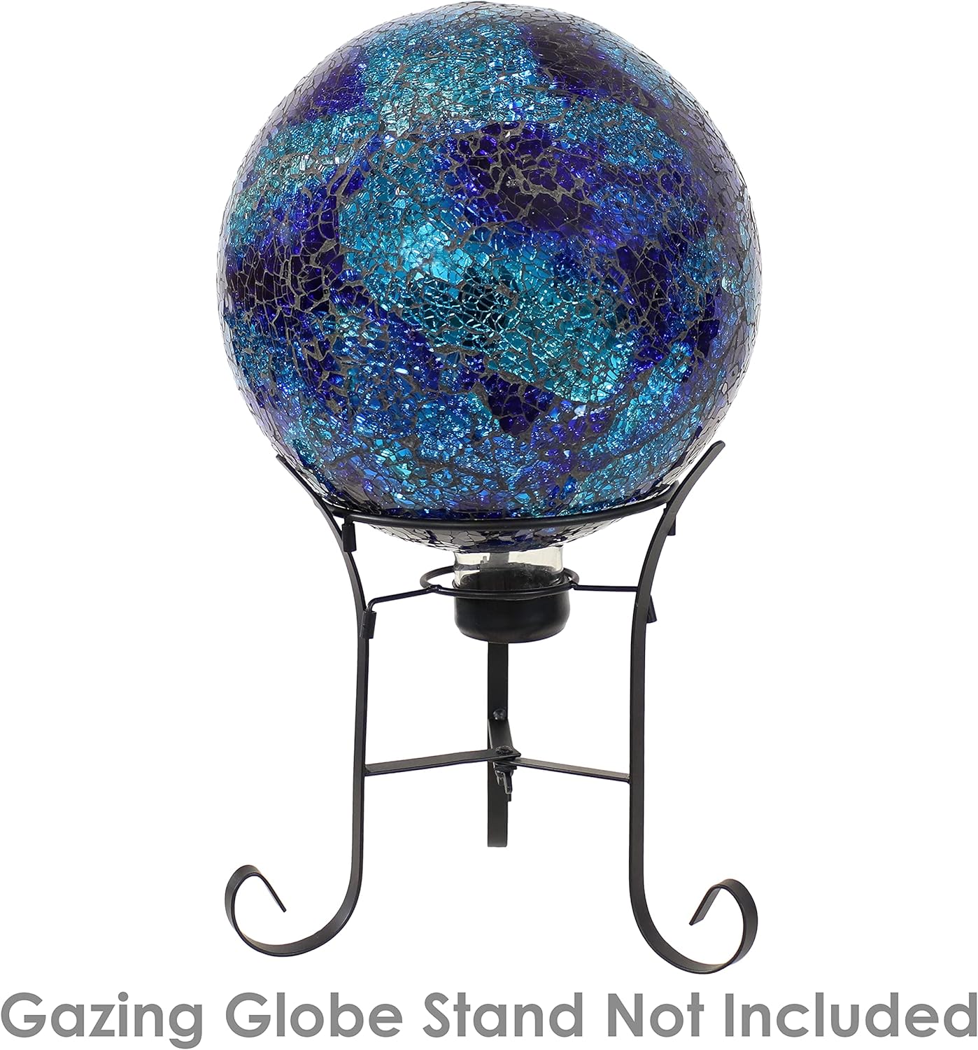 Crackled Glass Gazing Globe 10-Inch Indoor/Outdoor L775602