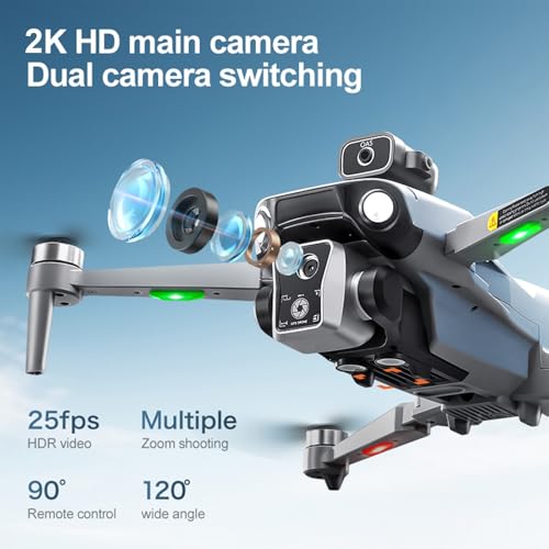 GPS Drone with Camera, 4.5 Inch Screen Remote Controller, Brushless Motor, 5G Wi-Fi Transmission Z704