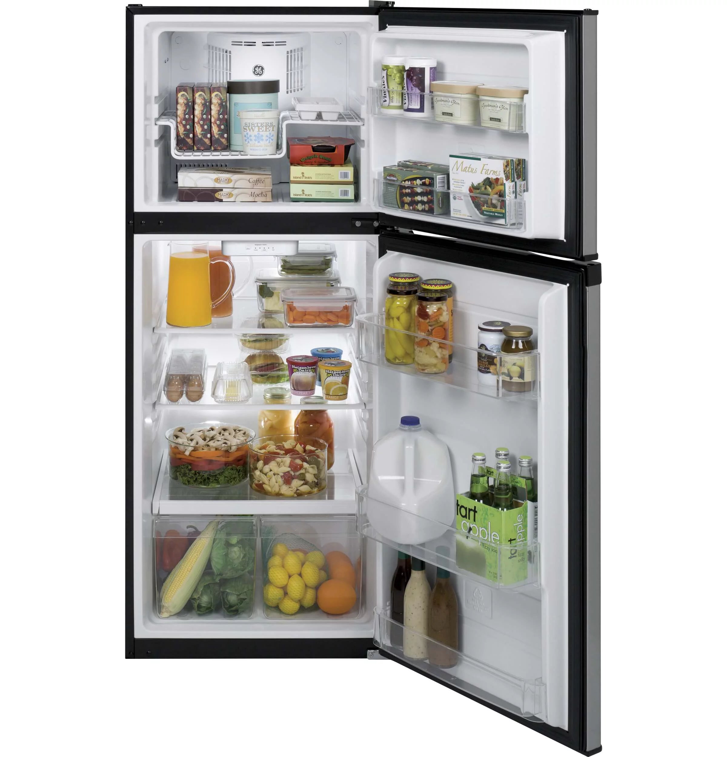 24 Inch Freestanding Top Freezer Refrigerator Stainless Steel R813315