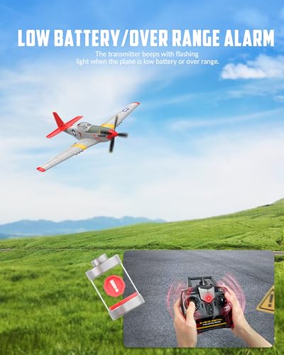 RC Plane 4 Channel Remote Control Fighter Airplane with 6-Axis Gyro, Easy to Fly for Beginners L2816