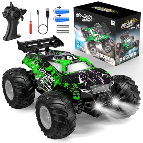 Remote Control Car, All-Terrain Truck for Boys, Rechargeable with LED, 2.4GHz H693