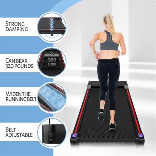 Walking Vibration Pad with APP, 3 in 1 Under Desk Treadmill, Low Noise with Remote Control V76557