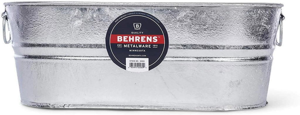 Behrens 0-OV 5-1/2-Gallon Oval Steel Tub