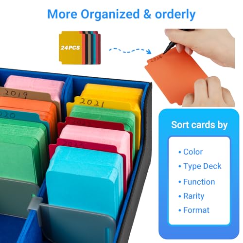 Trading Card Case with Dividers and Supporters, Fits Game and Sport Cards R642
