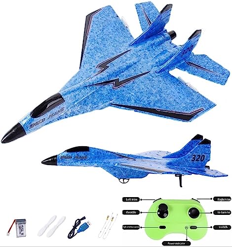 Remote Control Airplane Toy with Lights, 2 Channel RC Glider F9922