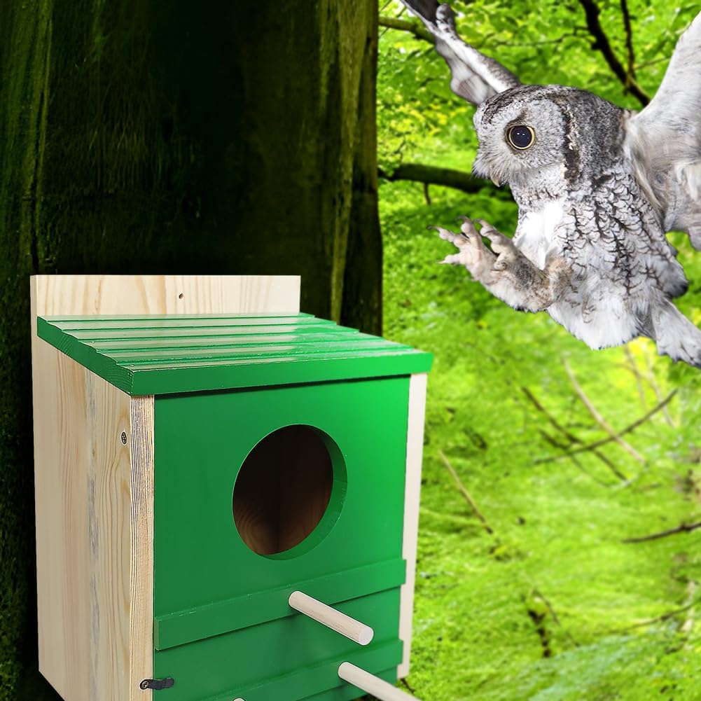 Owl Box for Outside, Cedar Wood, No Assembly Required I707507