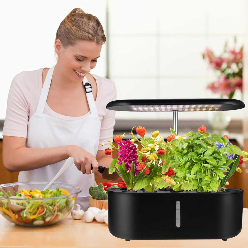 Indoor Herb Garden Kit with LED Grow Light and Water Tank W899119