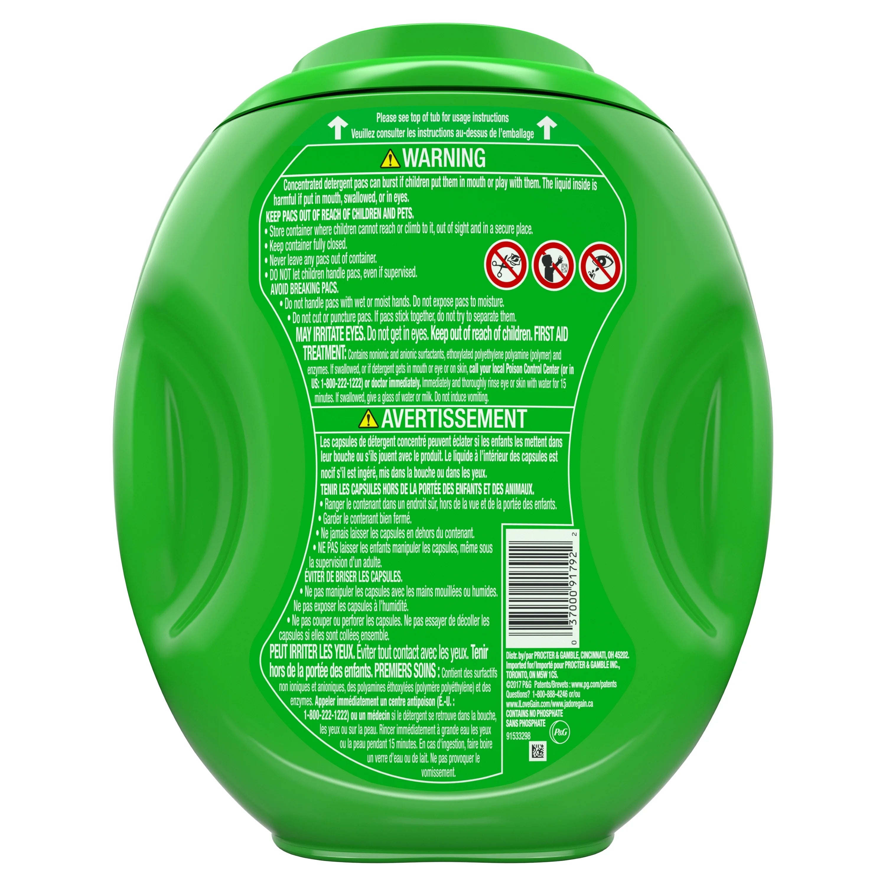 Laundry Detergent Pacs, Original, 81 Count Y5463