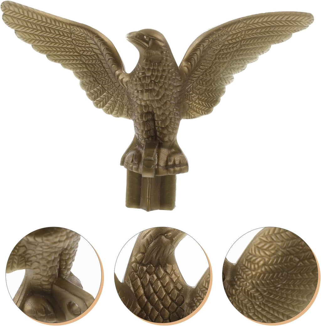 Golden Plastic Eagle Flag Pole Topper 2 Pack Y535