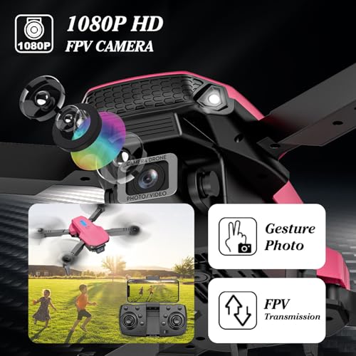 Mini Drone with 1080P Camera for Kids Beginners, Foldable, Gesture Selfie O280