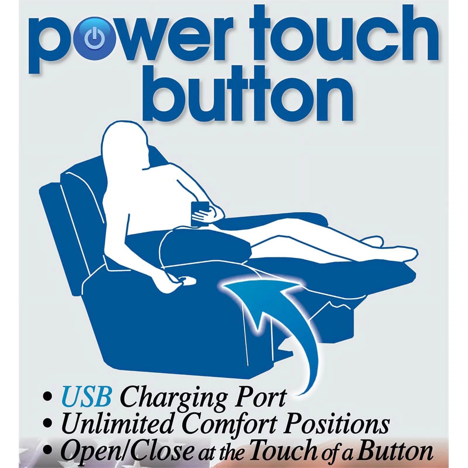 Power Reclining Sofa in Brown Polyester Fabric E4367