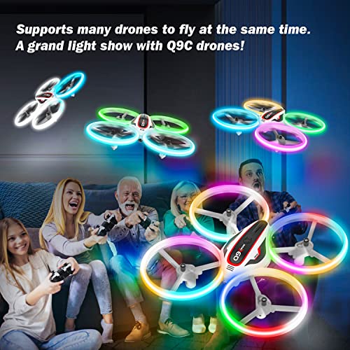 RC Drone with 720P HD FPV Camera for Kids with LED Light and Remote Control Q603