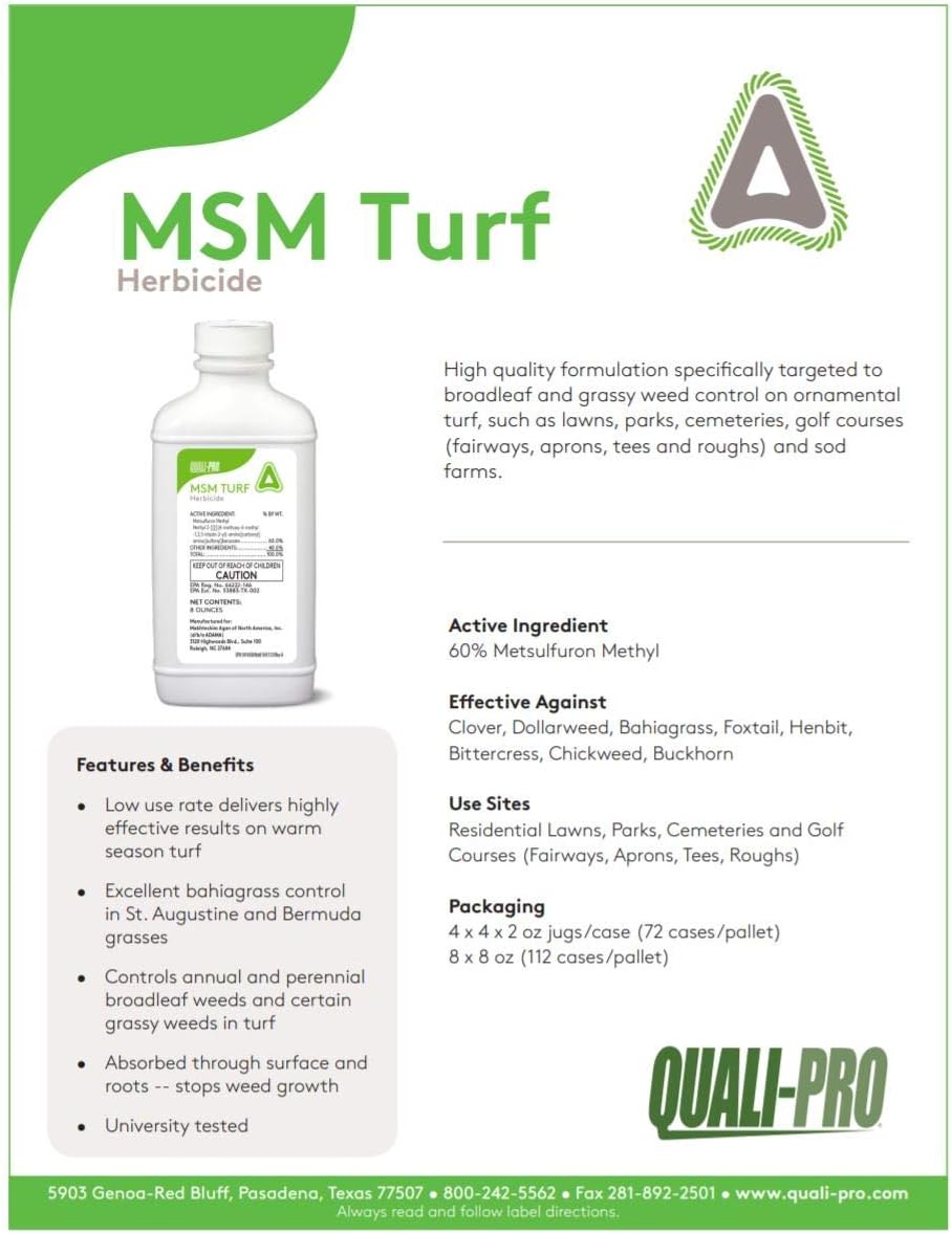 MSM Turf Herbicide 8oz J5830