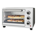 Premium New 6-Slice Toaster Broil Oven 11" Pizza Bake. Stainless Steel Silver