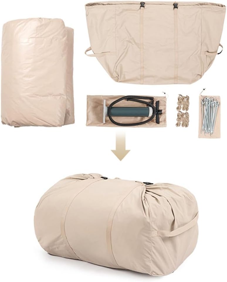 Inflatable Camping Tent with Hand Pump, Waterproof Pop Up Tent with Carry Bag M20051
