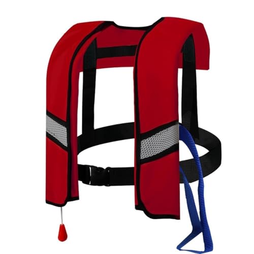 Snorkel Vest, Portable Inflatable Swim Vest Jackets for Snorkeling Swimming Diving Safety,Manual Inflatable Men's Women's Adjustable Vest for Swimming Fishing Outdoor Water Sports (330LB)