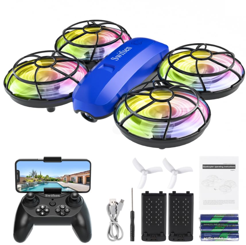 Mini Drone for Kids with Camera, Indoor RC Quadcopter Toy I98021