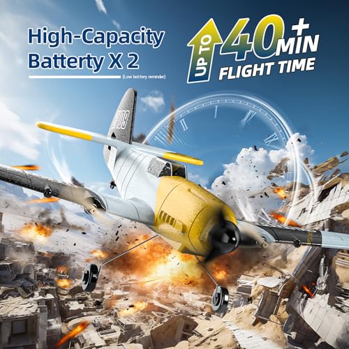 RC Plane 3 Channel Remote Control Airplane Fighter Toy with 2 Batteries Y20067