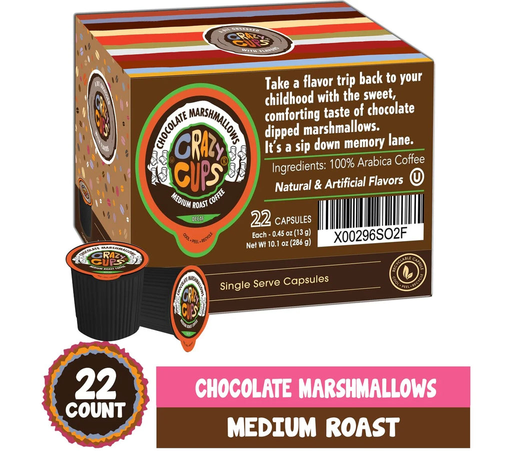 Decaf Chocolate Marshmallow Medium Roast Coffee, 22 Count F53756