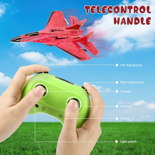 RC Plane 2.4GHz Foam Fighter Jet Toy with Lights P107347
